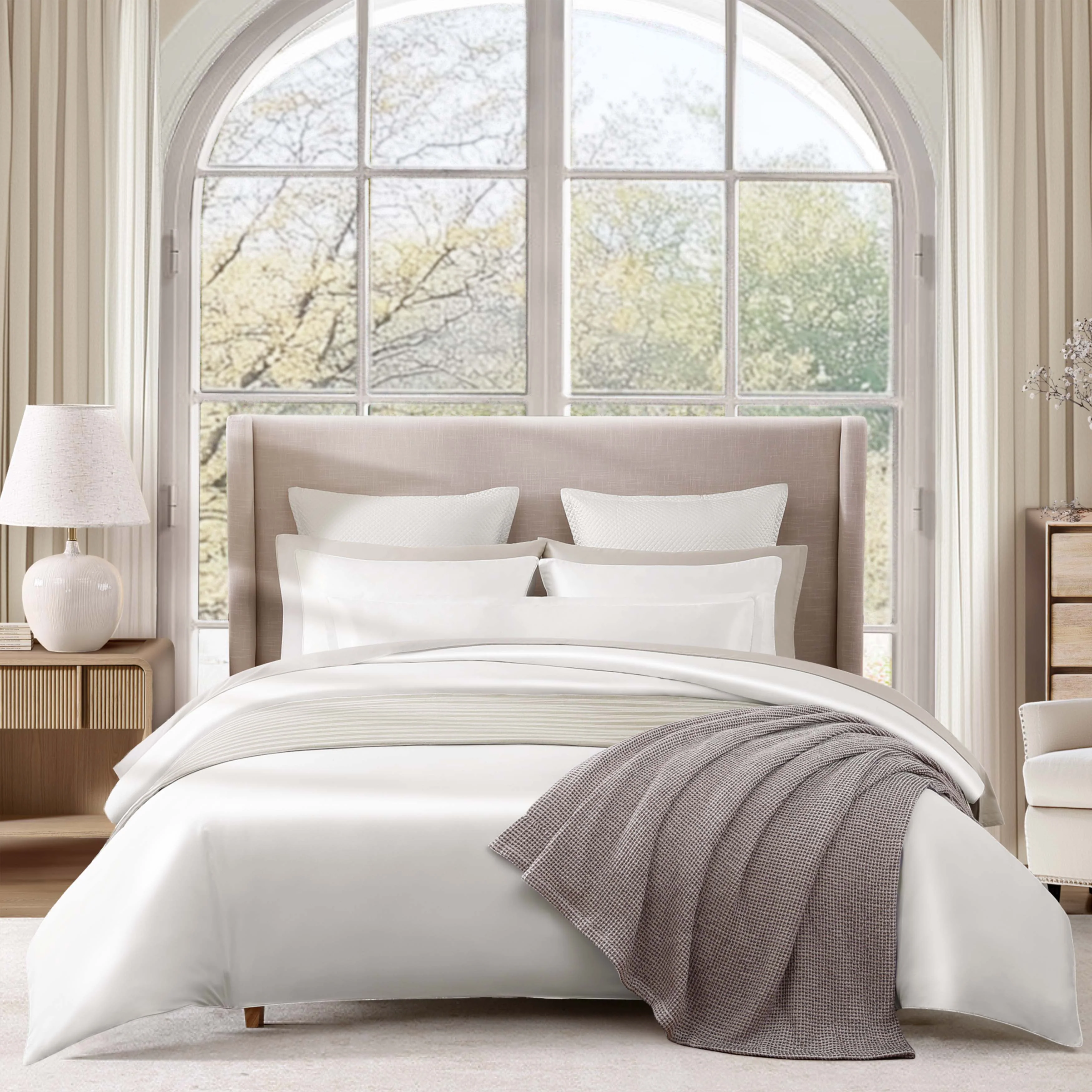 Dependable Organic Washed Waffle Blanket First-Class