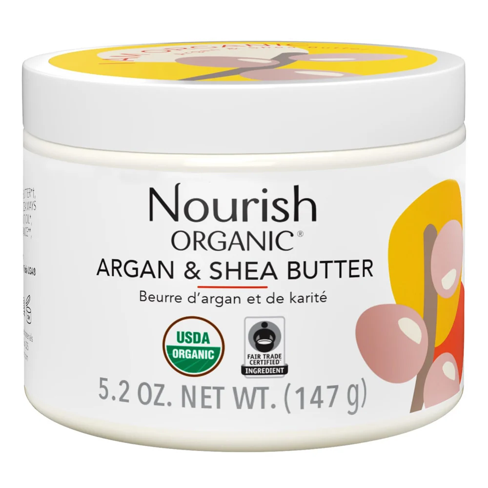 High-End Nourish Organic Argan Shea Butter For Healthy Skin 5.2 Oz Original Design