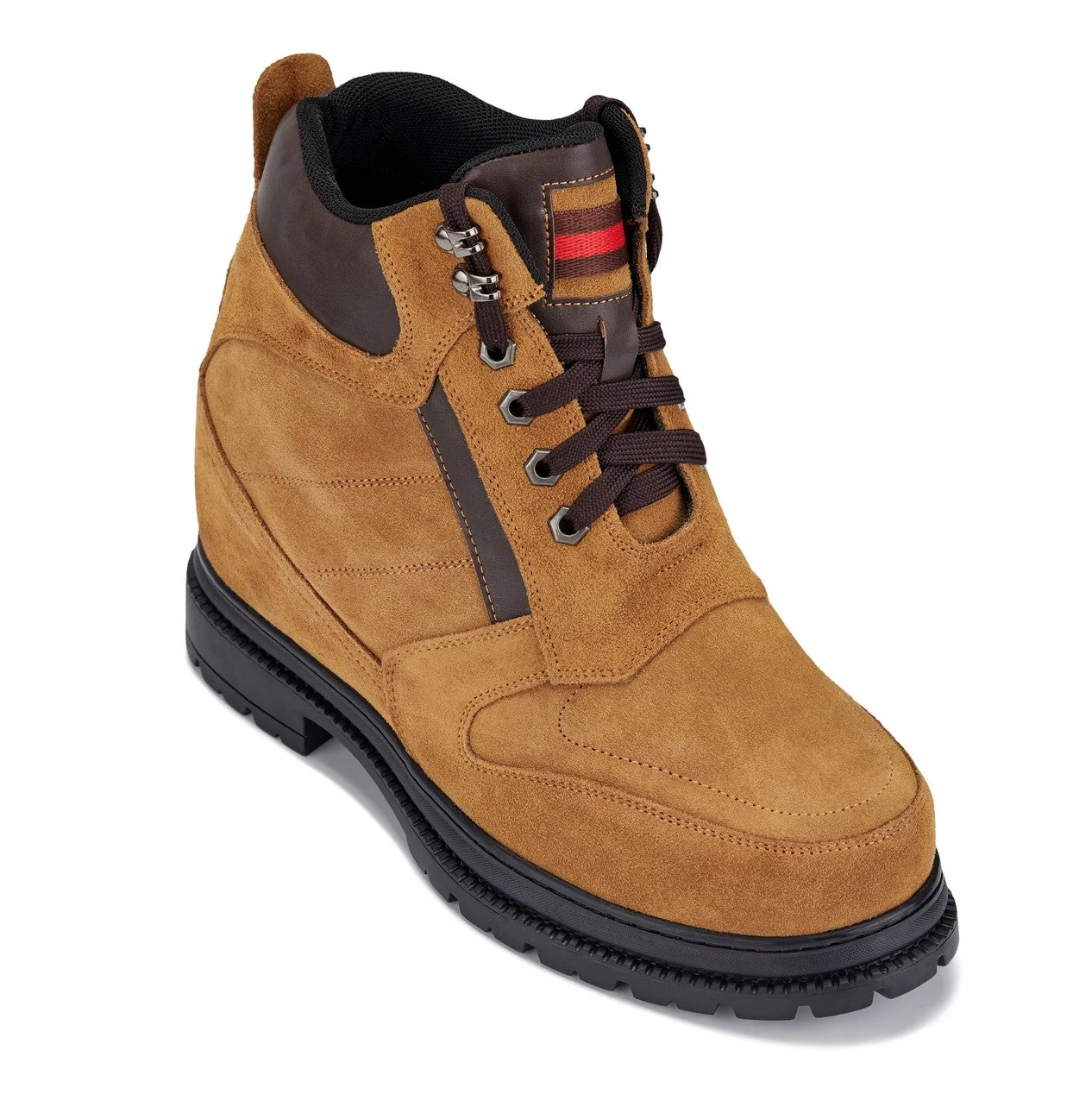 Original CALDEN 5.2-Inch Taller Brown Nubuck Elevator Boots K881803 Convenient