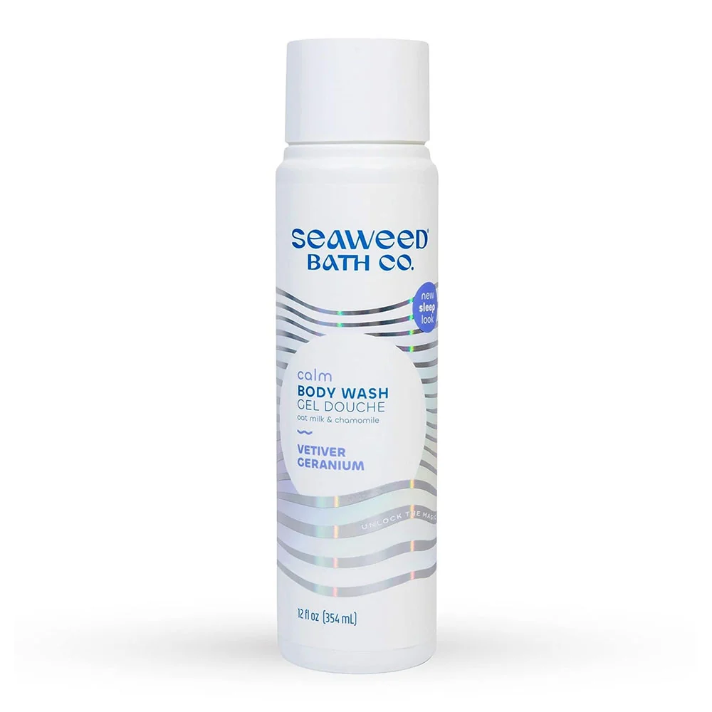 Original The Seaweed Bath Co Calm Body Wash Vetiver Geranium Scent 12 Oz User-Friendly