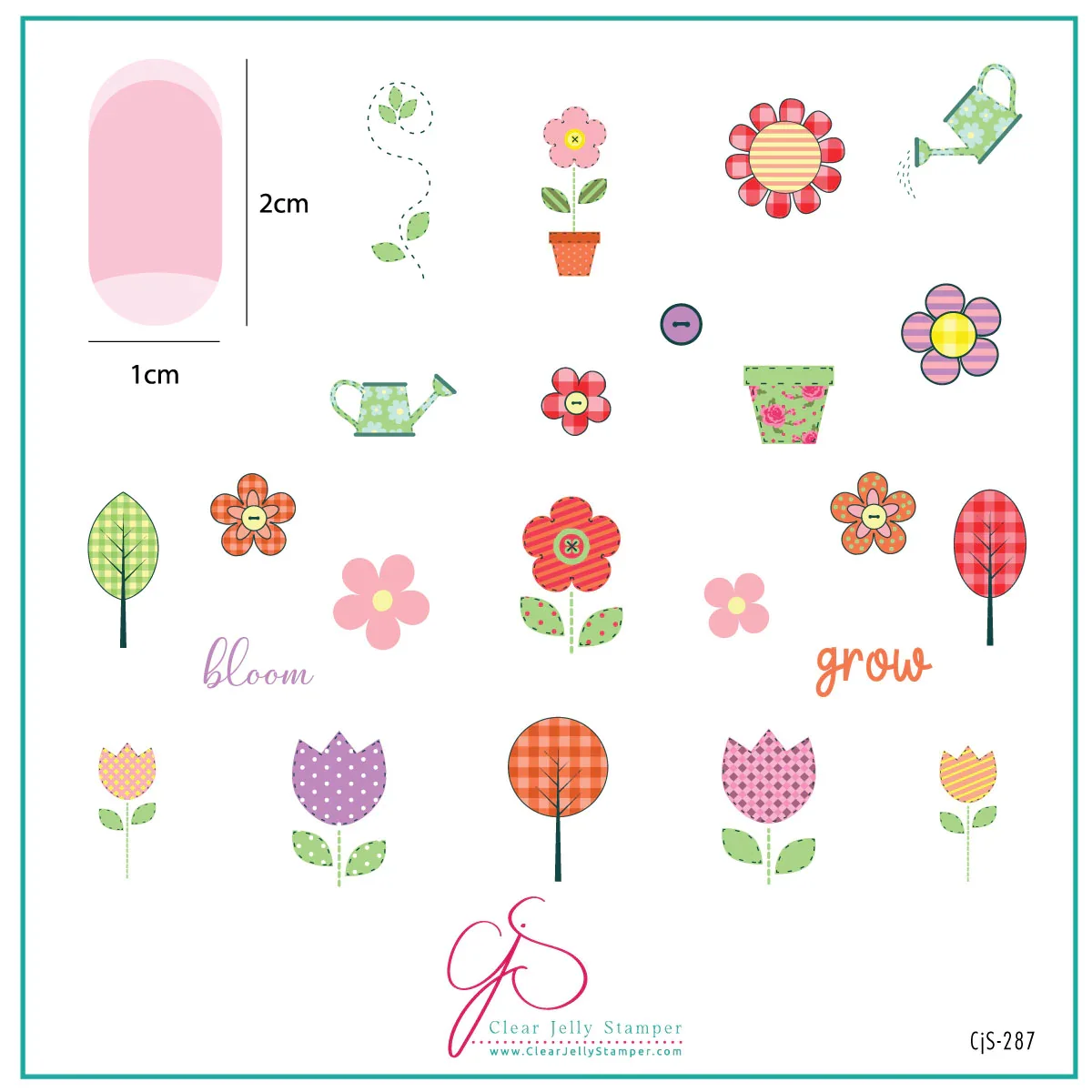 Smart Patterned Spring THREE CjS-287 Steel Nail Art Stamping Plate Traditional