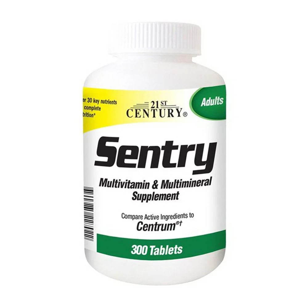 Convenient 21st Century Sentry Multivitamin and Multimineral Supplement 300 Ea Stylish