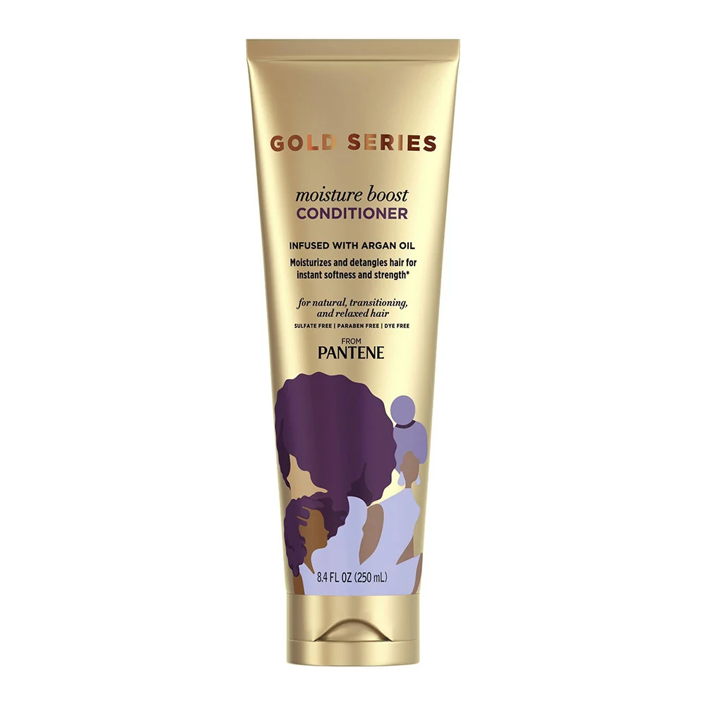 Crafted Pantene Gold Series Moisture Boost Conditioner Infused with Argan Oil 8.4 Oz Smart