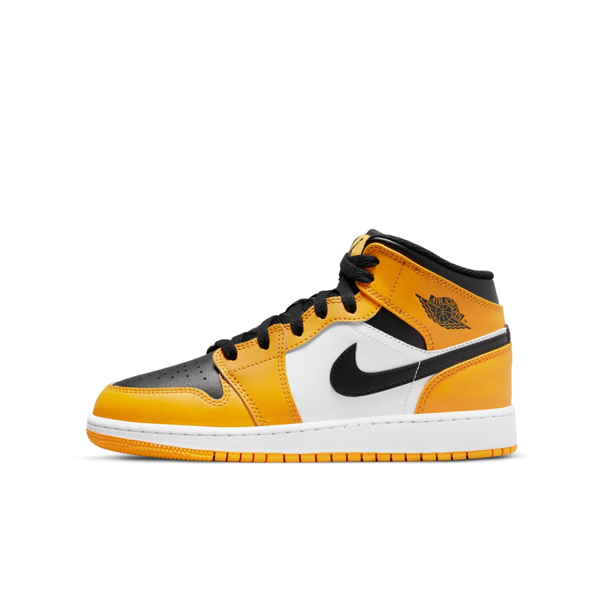 Fast Air Jordan Youth Retro 1 Mid 'Taxi Gs' Sneakers High-End