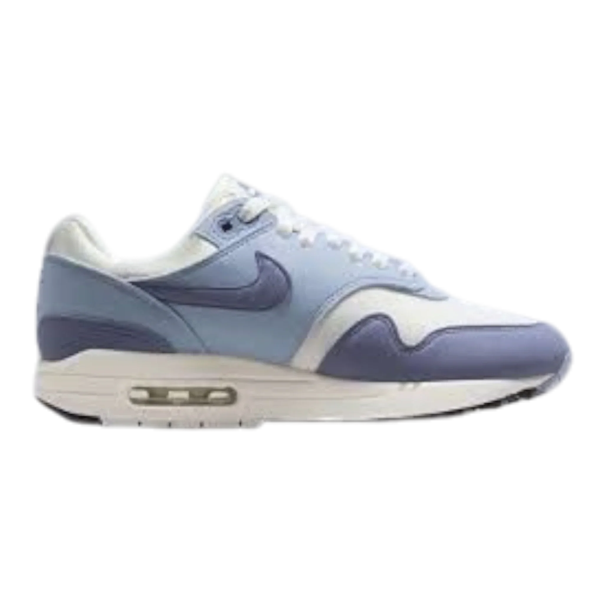 Modern Nike Air Max 1 '87 Women's Sneakers — Sail Light Armory Blue Low-Top Durable