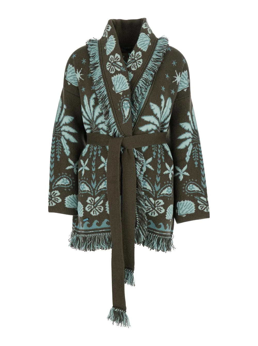 Crafted Cardigan Echoes of the Island Multicolour Wool Long-Lasting