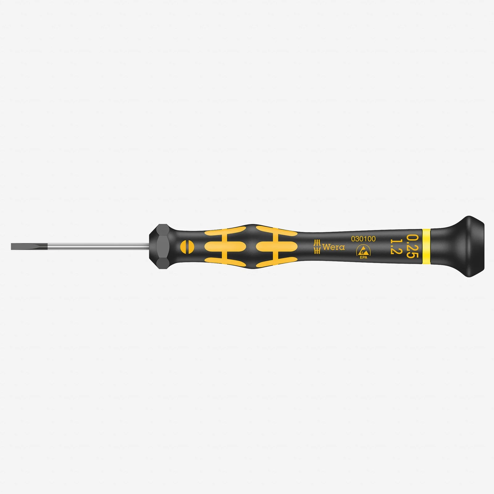 Pure Wera 030100 1.2 x 40mm ESD Safe Slotted Precision Screwdriver 05030100002 Functional