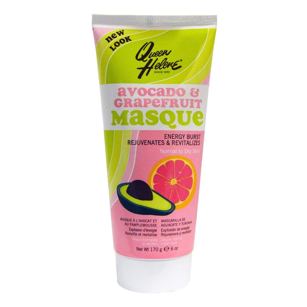 Easy-to-Use Queen Helene Facial Masque For Normal Skin Avocado And Grapefruit 6 Oz Traditional