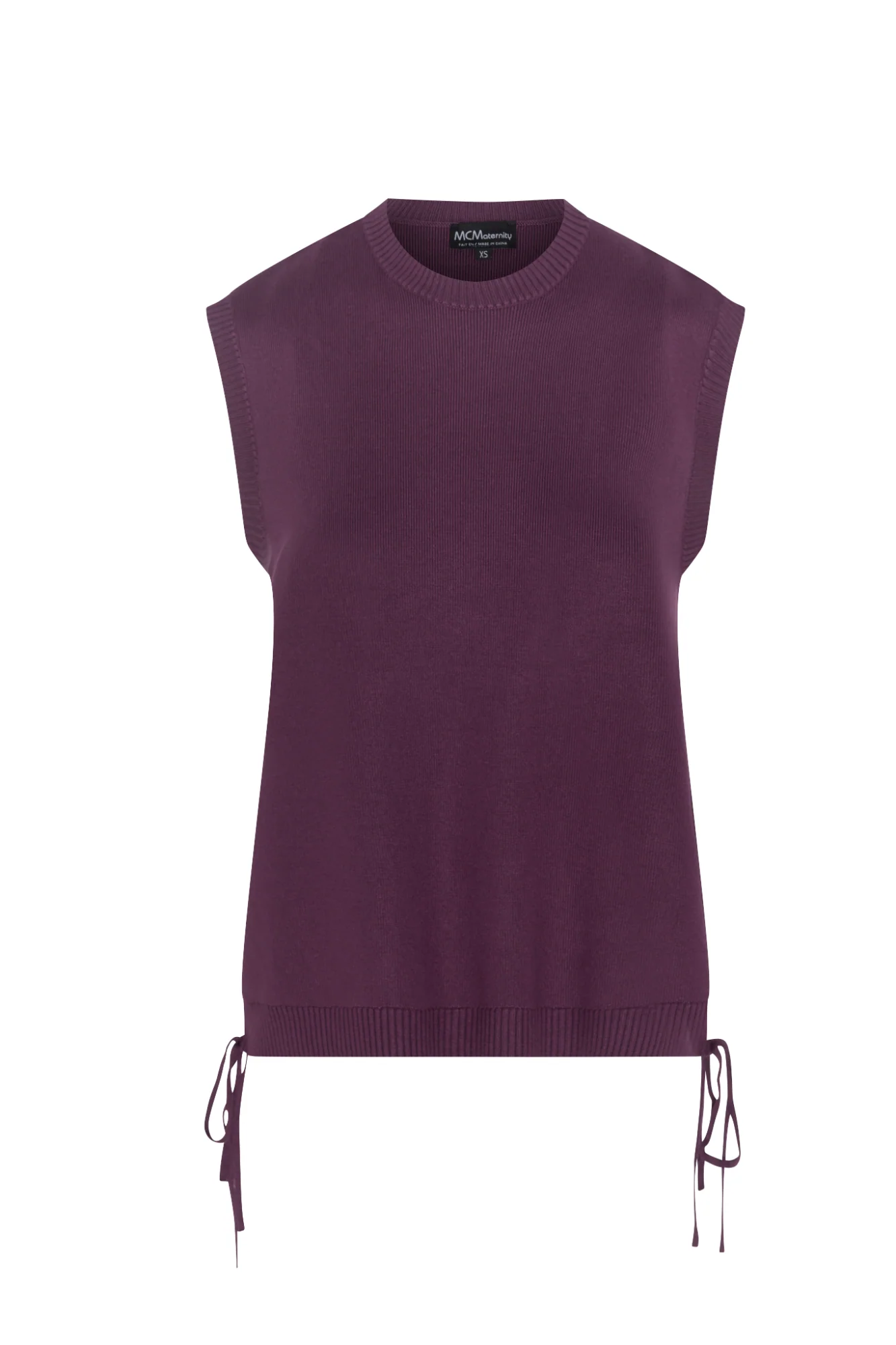 Comfortable Maternity High Low Knit Vest Flexible