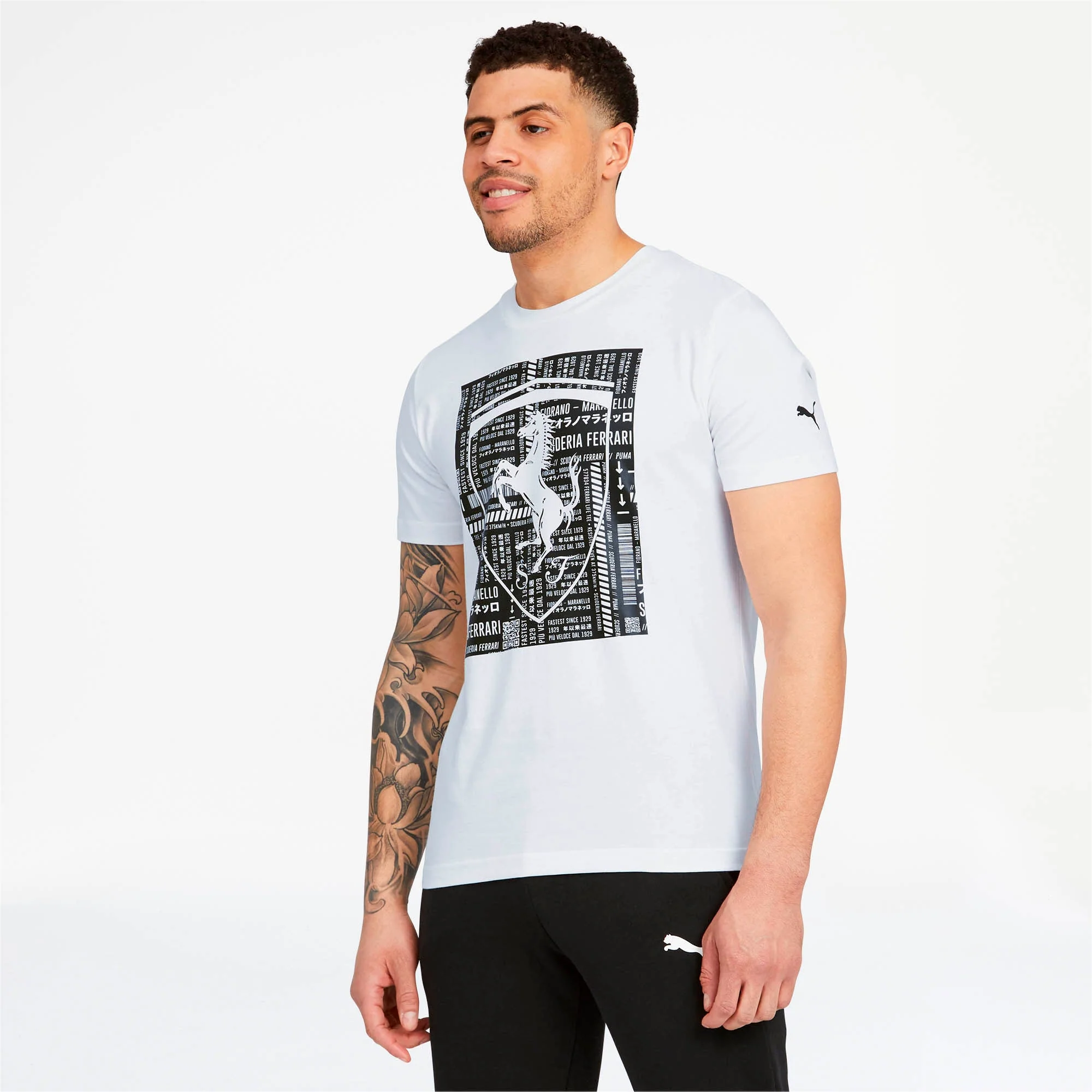 Relaxed Puma Men's Sf Ferrari Big Shield Tee T-Shirts Genuine