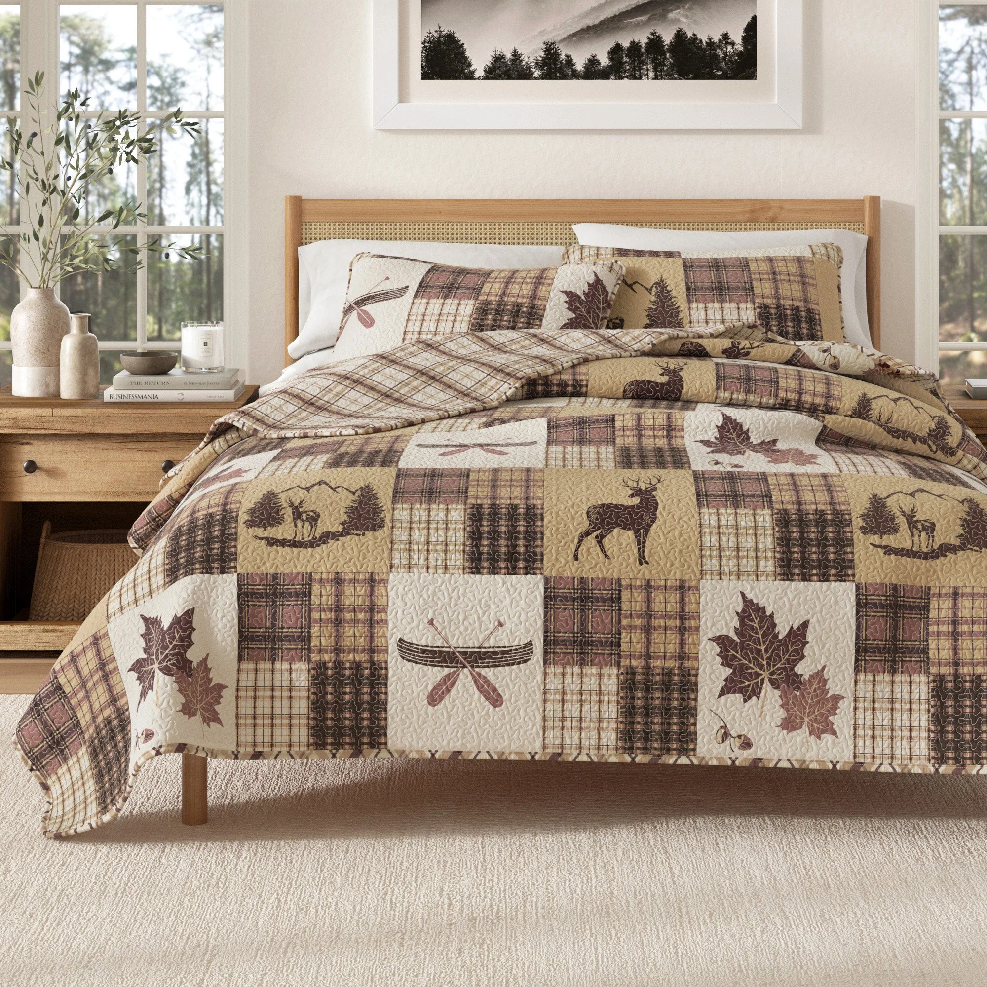 Verified Redwood Lodge Quilt Set Classic