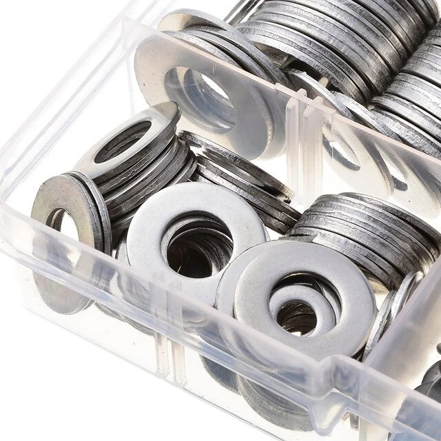 Long-Lasting 262 PC Assorted Flat Steel Washers First-Class