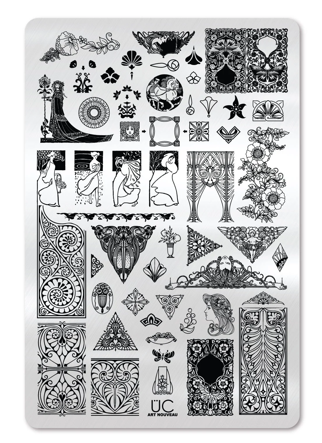 Elegant Art Nouveau - Uber Chic Stamping Plate Classic