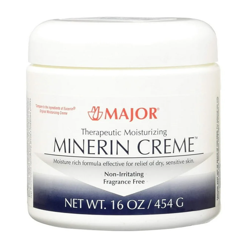 Reusable Major Therapeutic Moisturizing Minerin Creme For Dry Sensitive Skin Fragrance 16 Oz Environmentally Friendly