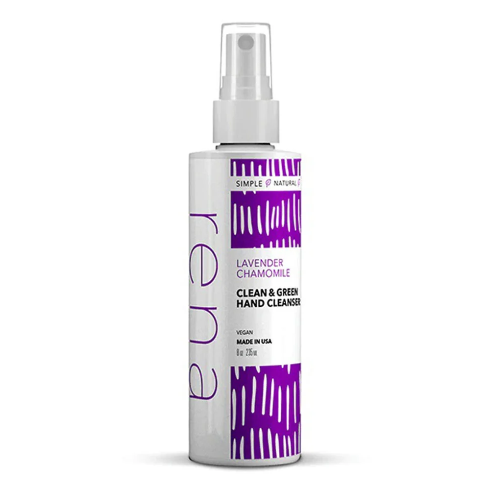 Elegant Rena Naturals Clean And green Hand Cleanser Lavender Chamomile 8 Oz Long-Lasting