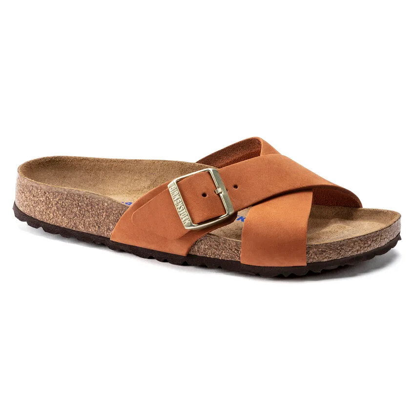 Luxury Birkenstock Women's Siena Nubuck Leather Pecan Sandals Efficient