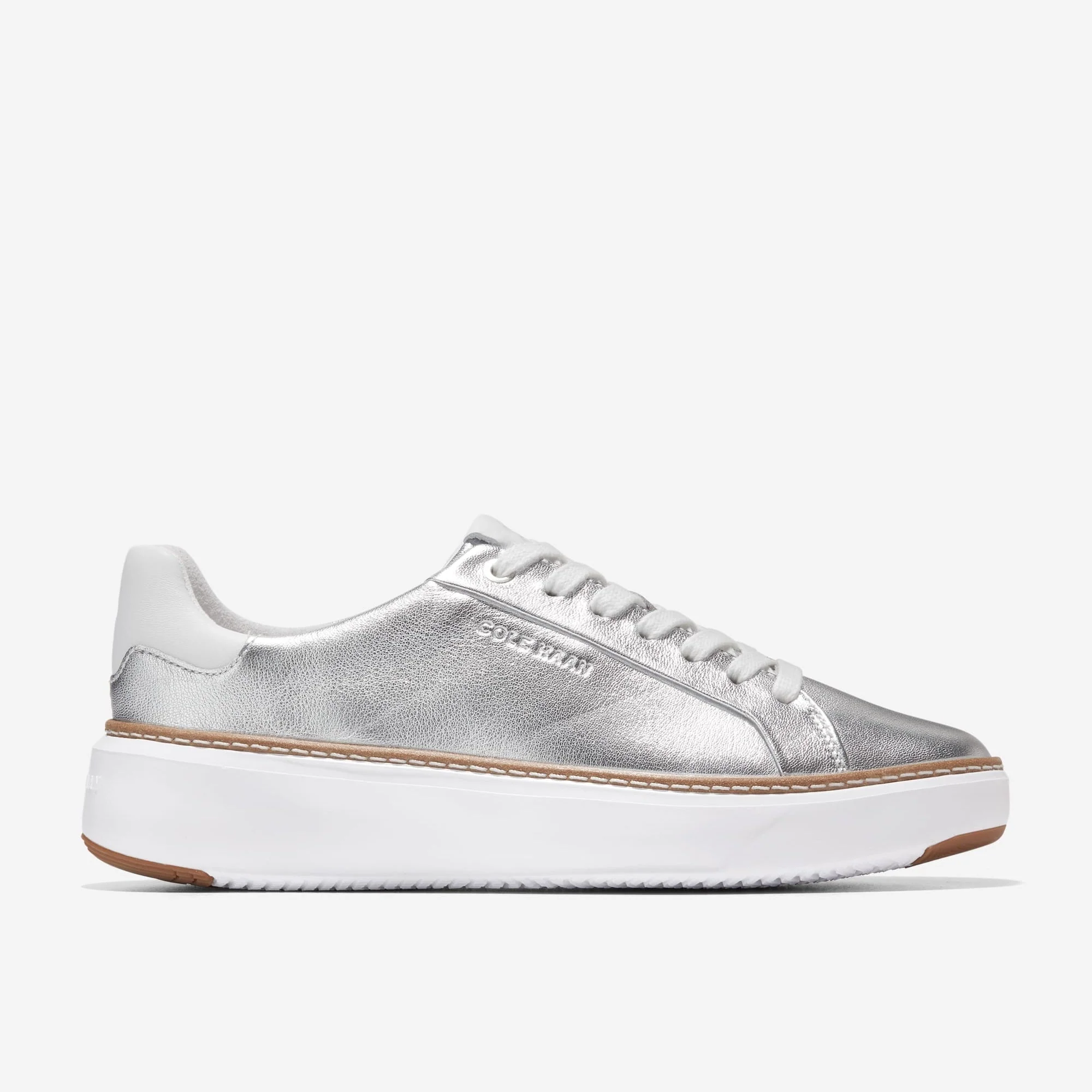 Durable Cole Haan Women's Grandpro Topspin Sneakers Silver Talca Optic White Breathable