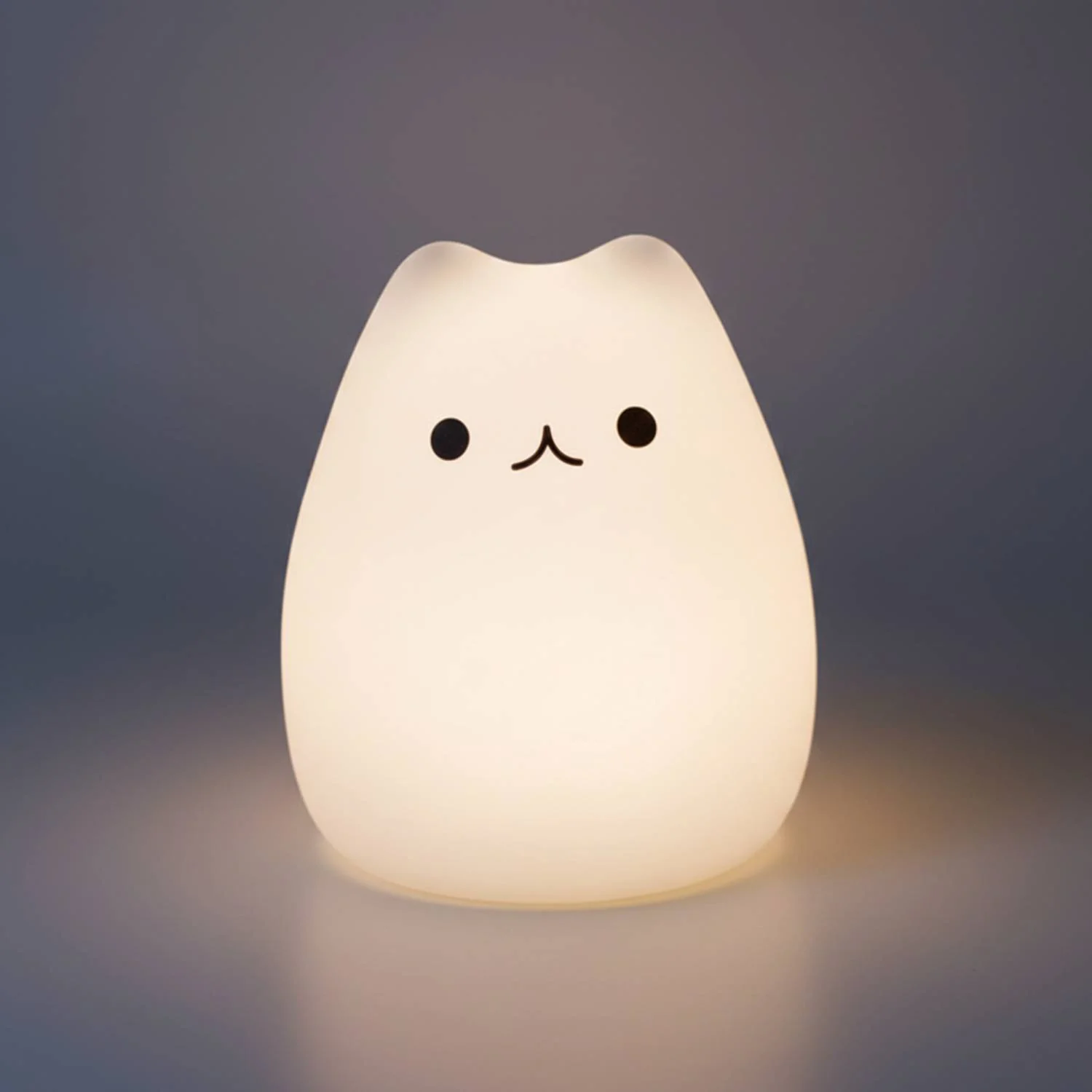 High-Performance Infinite Basics Color Changing Cat Lamp Night Light – Soft Mushy Silicone Mood Light Easy-to-Use