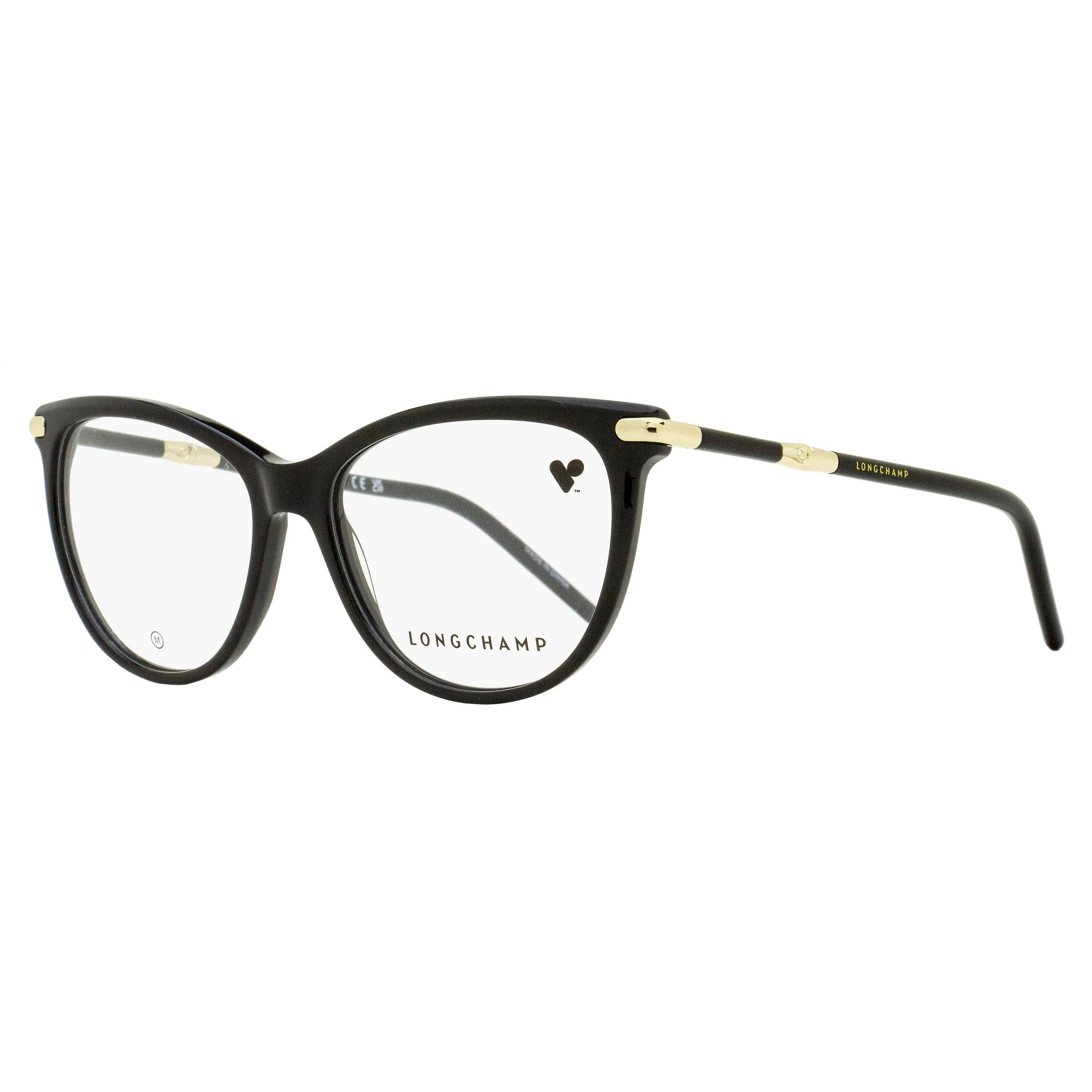 Contemporary Longchamp Soft Oval Eyeglasses LO2727 001 Black 53mm Expertly Made