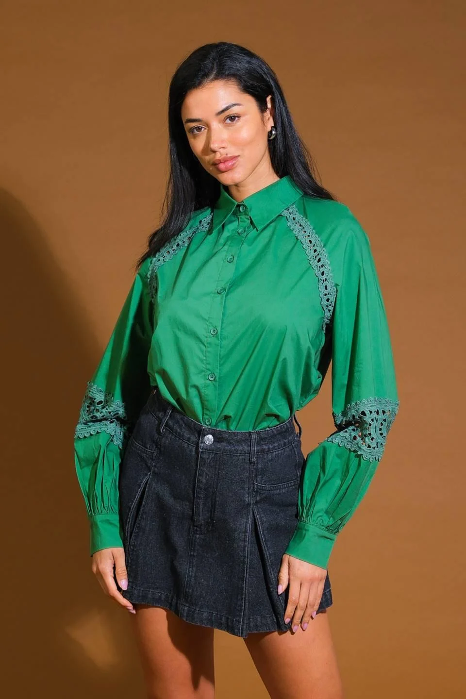 Versatile Check Yourself Woven Top Comfortable