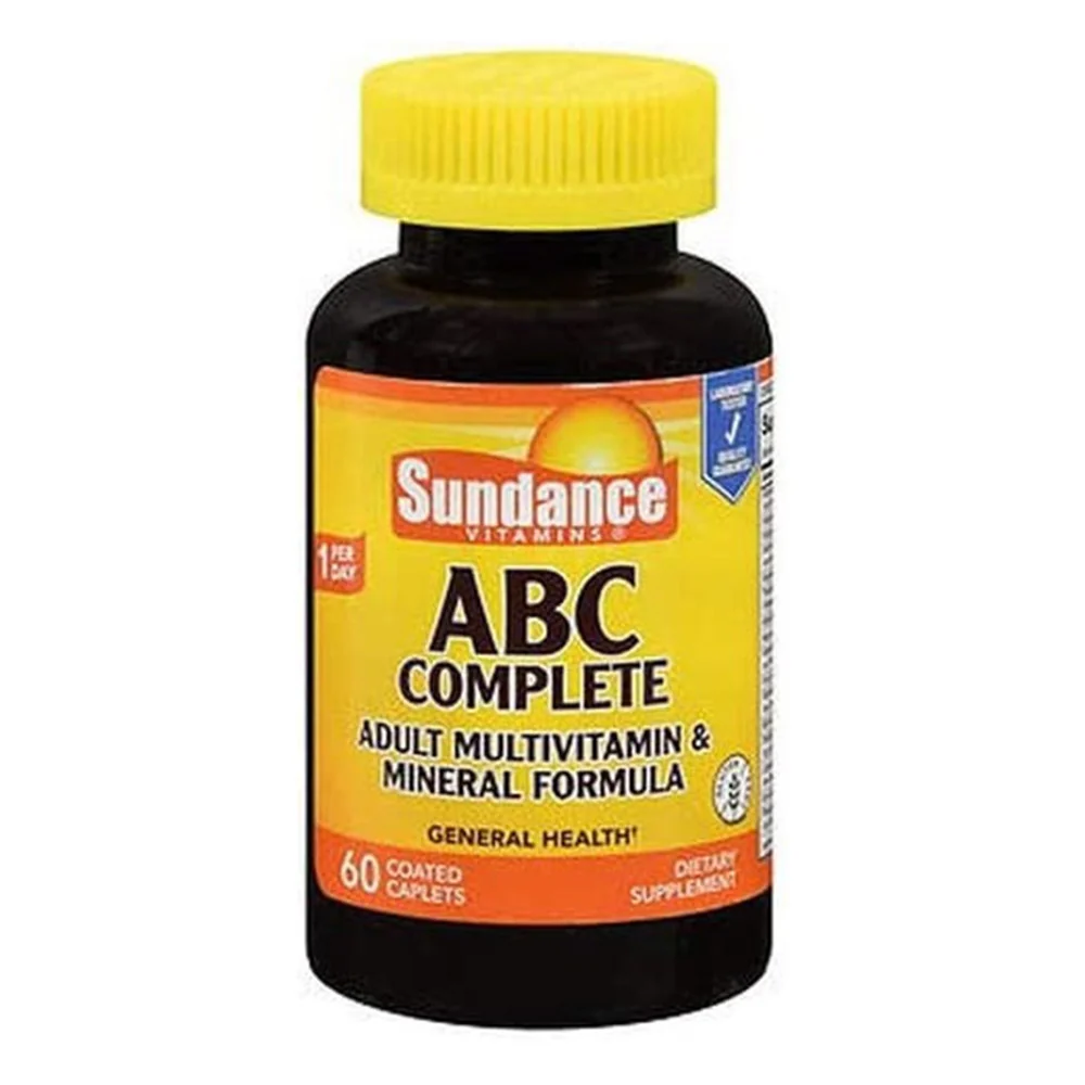Sustainable Sundance Vitamins ABC Complete Adult Multivtamin Mineral Caplets 60 Ea Premium Material