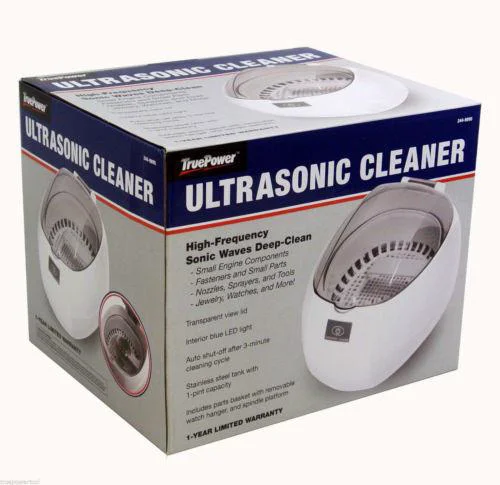 Natural Electric Power Ultrasonic Cleaner for Small Parts Components Jewelry and More Crafted