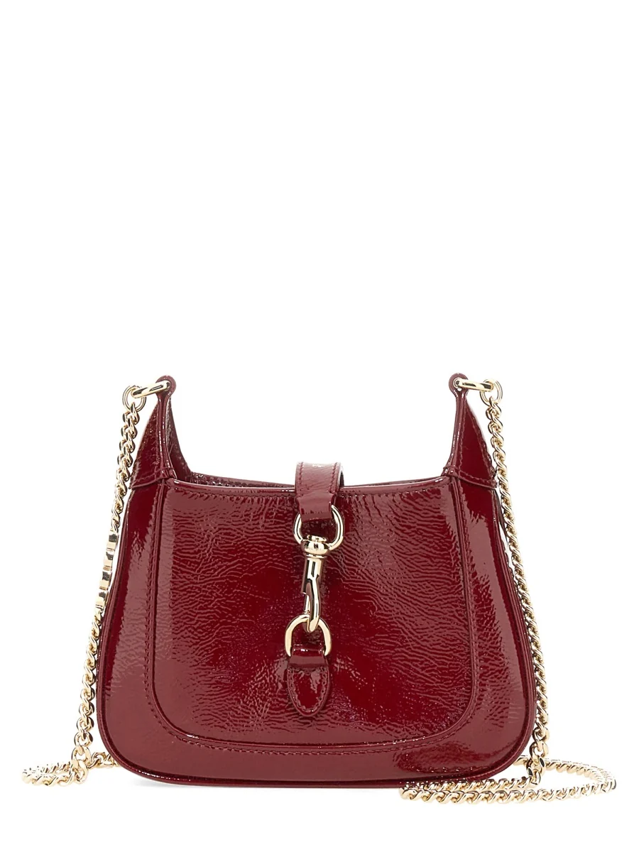 World-Class Mini Jackie Bag Bordeaux Calfskin Natural