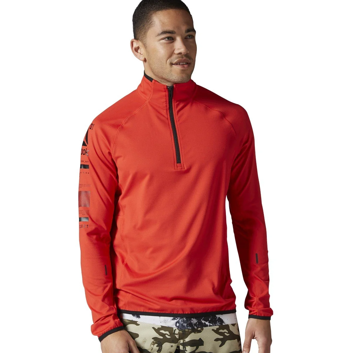 Solid Reebok Men's One Series Advantage 1 4 Zip Effective