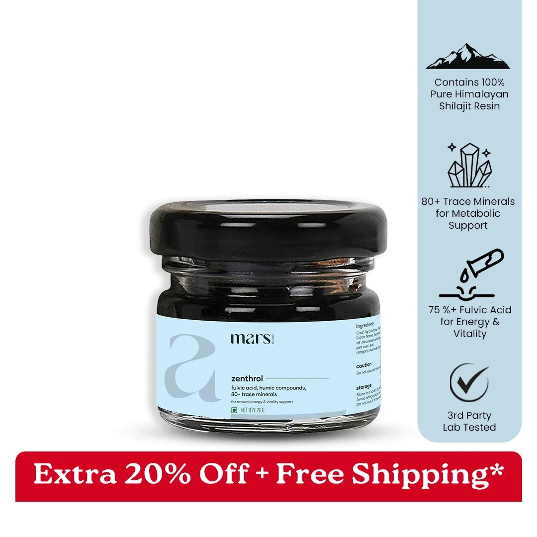 Eco-Friendly Mars Zenthrol powered with Pure Himalayan Shilajit Resin – Strength Drive Recovery Support Exceptional