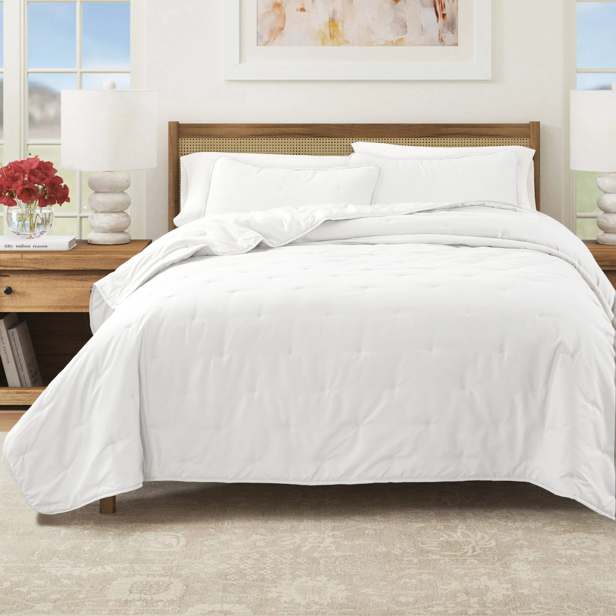 High-End Dot Stitched Quilt Set - Dot-Hemmed Collection Clean