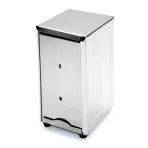 Luxury Restaurant Spring Loaded Table Top Stainless Steel Napkin Holder Dispenser Casual