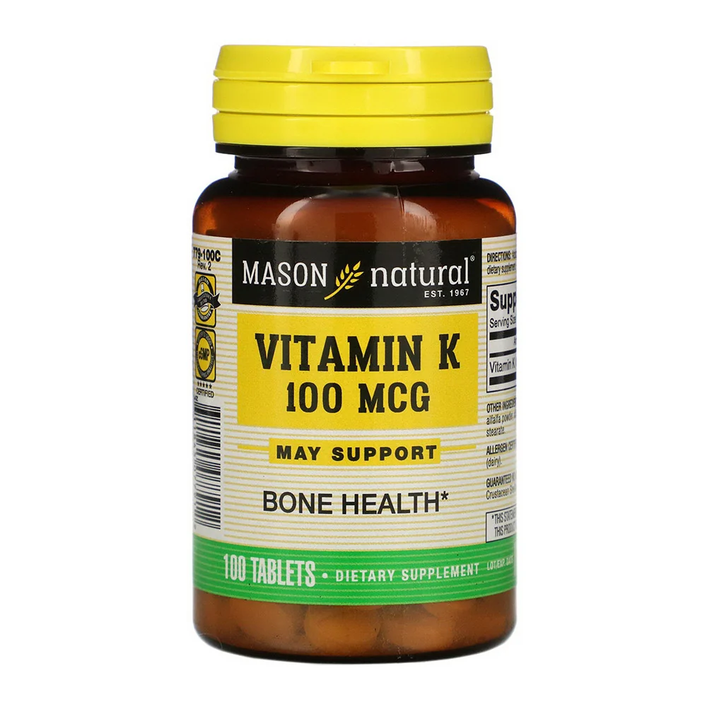 Fashionable Mason Natural Vitamin K 100 mcg Tablets for Bone Health 100 Ea Contemporary
