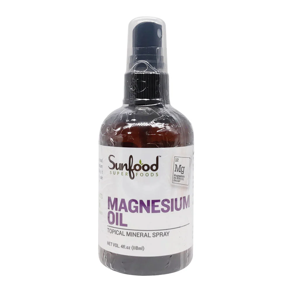 Trusted Sunfood Superfood Magnesium Oil 4 Oz Specialty