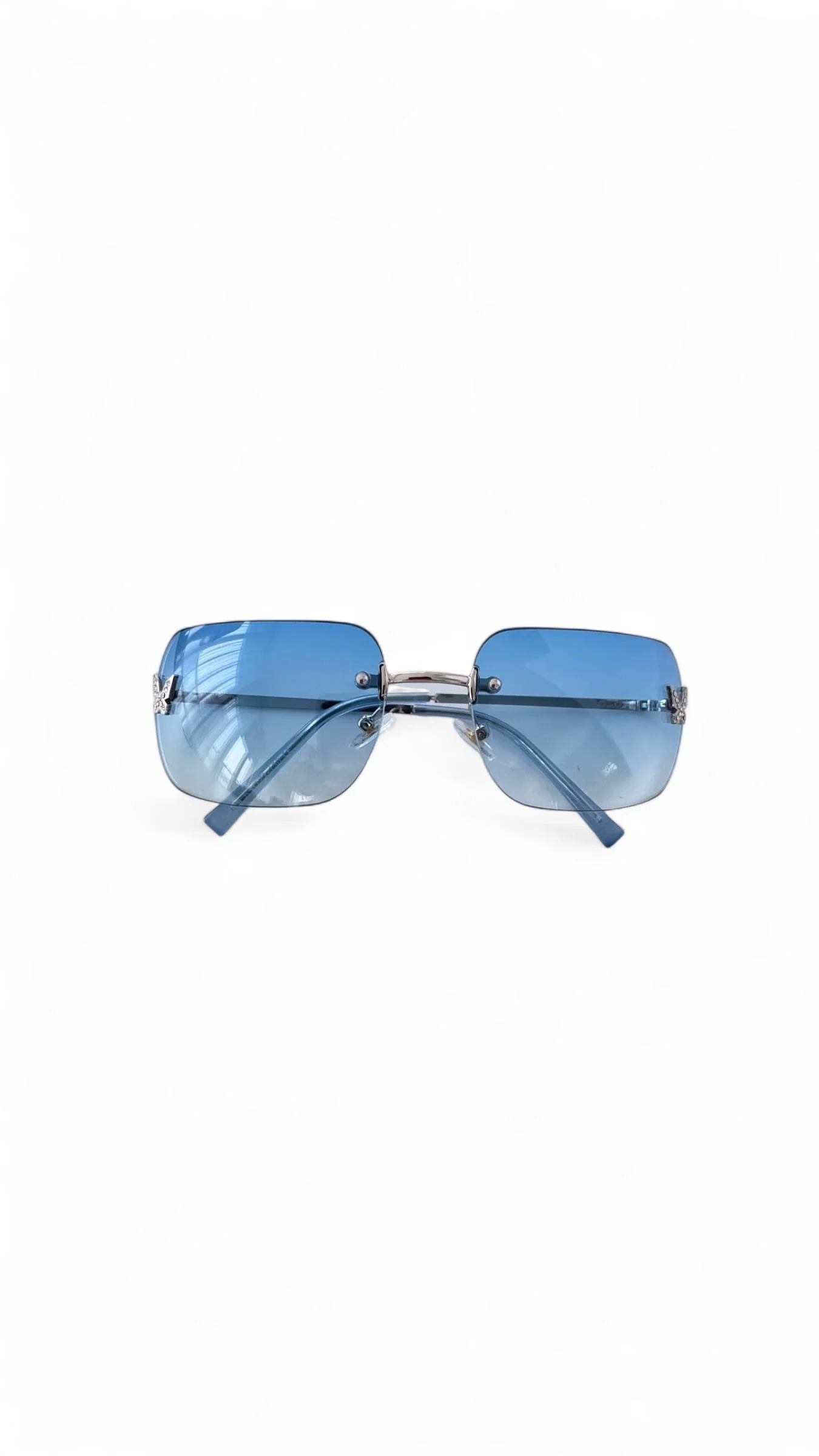 Dependable Papillon Blue Sunglasses Convenient