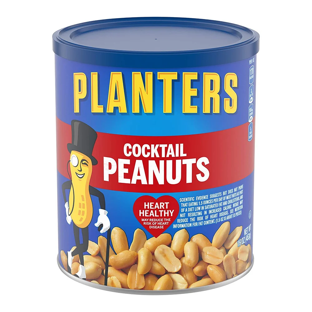 Elite Planters Cocktail Peanuts Party Snacks 16 Oz 1 Canister Crafted