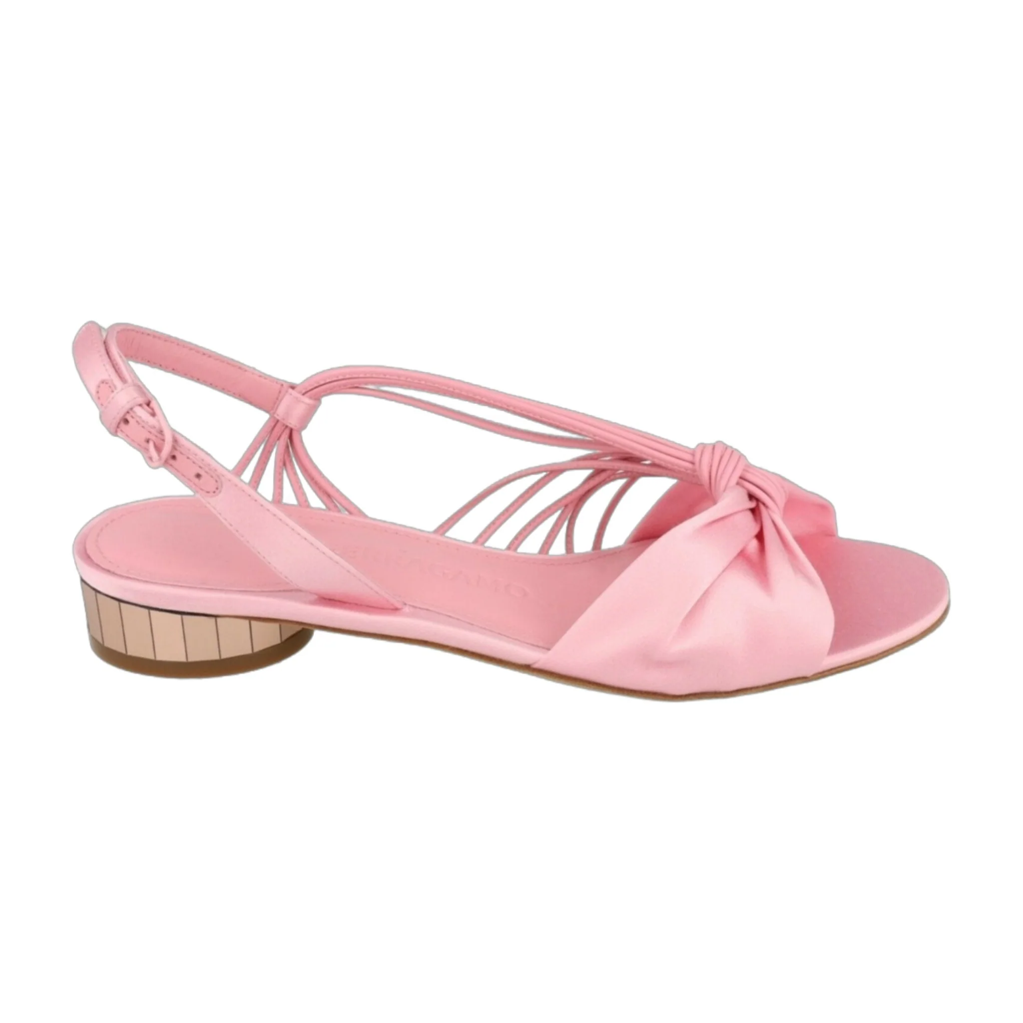 Green Ferragamo Sabina Mirrored Heeled Sandals Durable