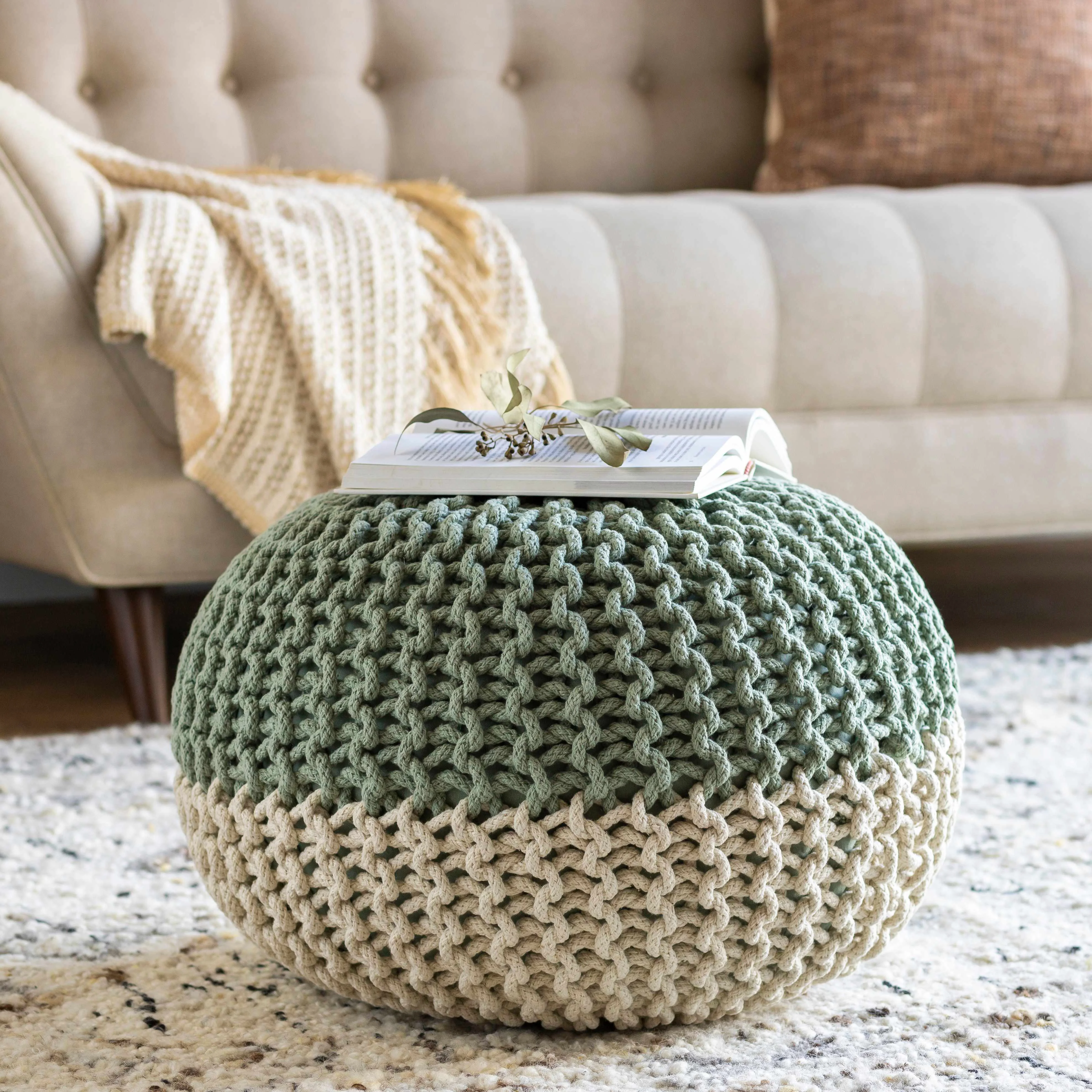 Relaxed Point Pouf - Smooth