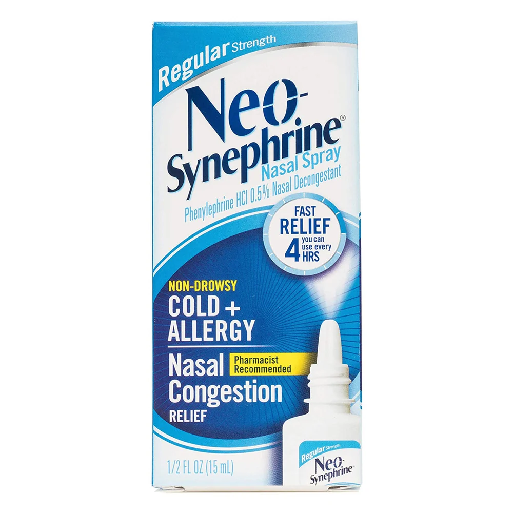 Carefully Designed Neo-Synephrine Nasal 0.5 Regular Strength Spray 0.5 Oz Solid