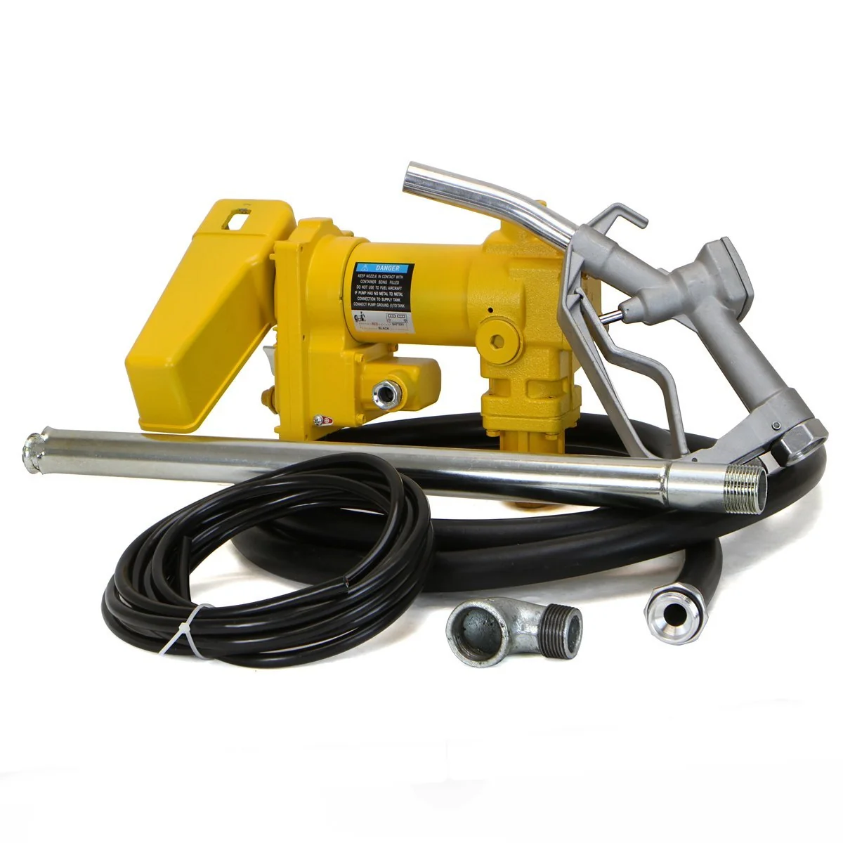 Safe 12 Volt DC Gasoline Fuel Fluid Transfer Gas Pump Self-Priming Dependable