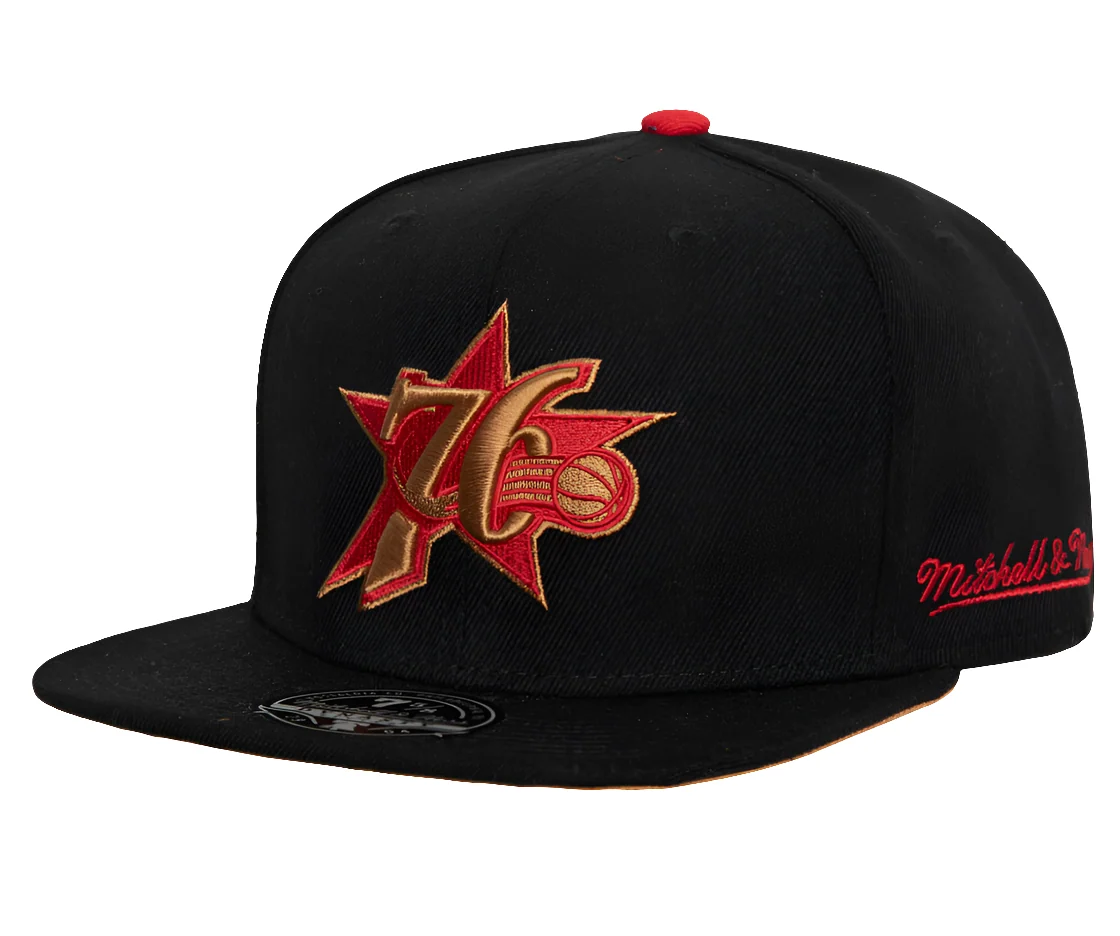 World-Class Mitchell Ness Men's NBA Return Of The Mac Fitted Hwc 76Ers Fitted Caps Classic
