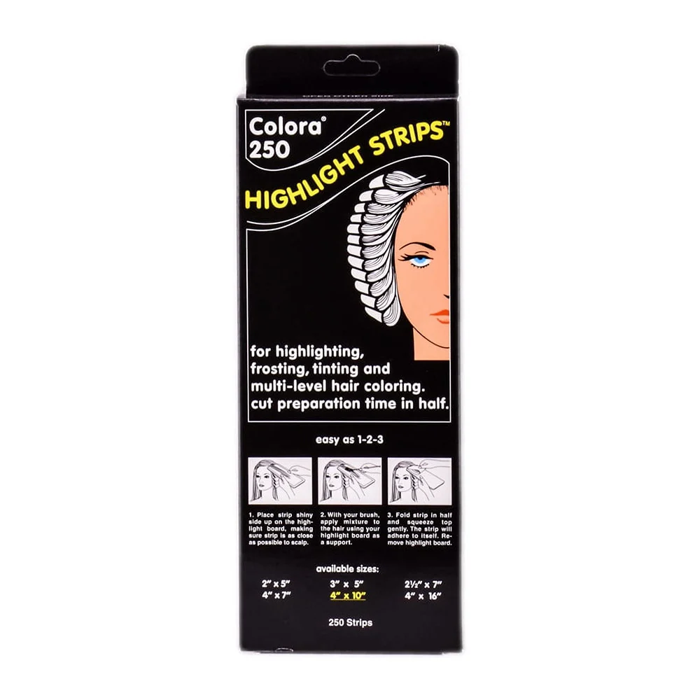 Safe Colora 250 Highlight Strips 4 X 10 Inch 250 Ea Premium