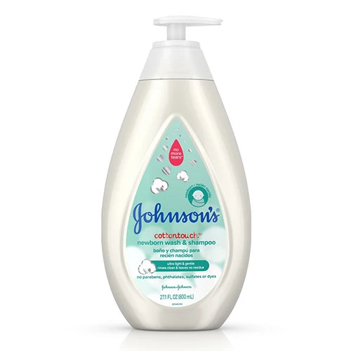 Pure Johnsons CottonTouch Newborn Baby Wash and Shampoo 27 Oz User-Friendly