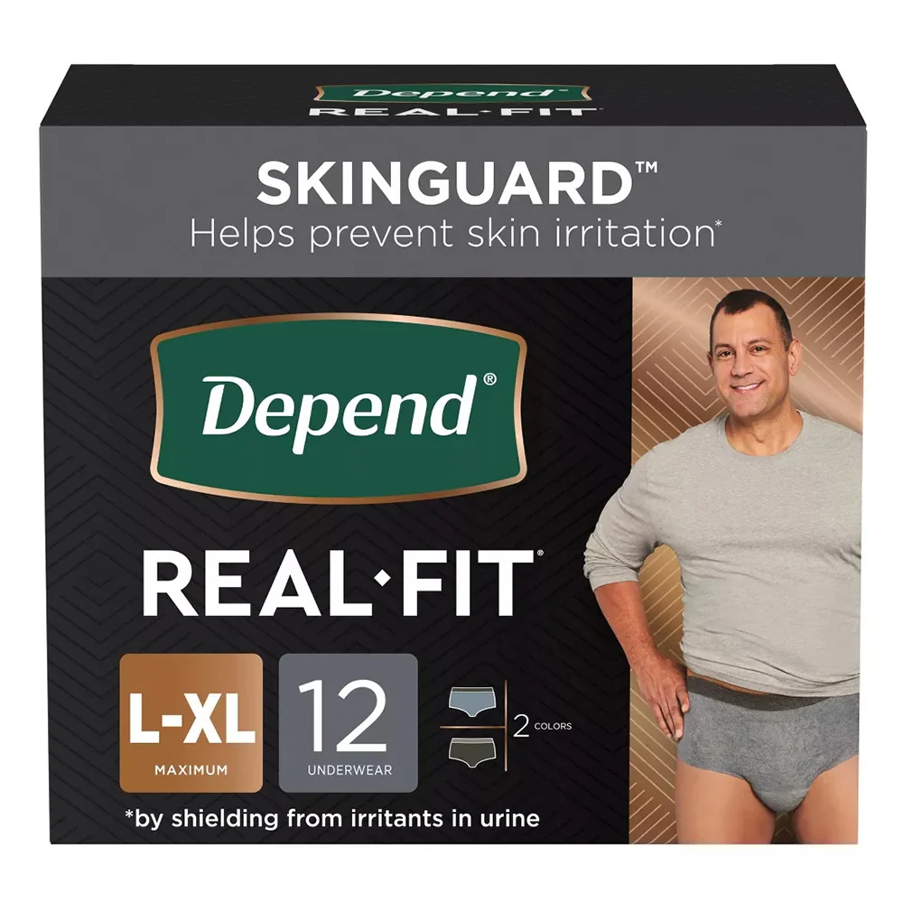 Trendy Depend Fit Incontinence Underwear For Men Large And Extra Large 12 Ea Prestigious