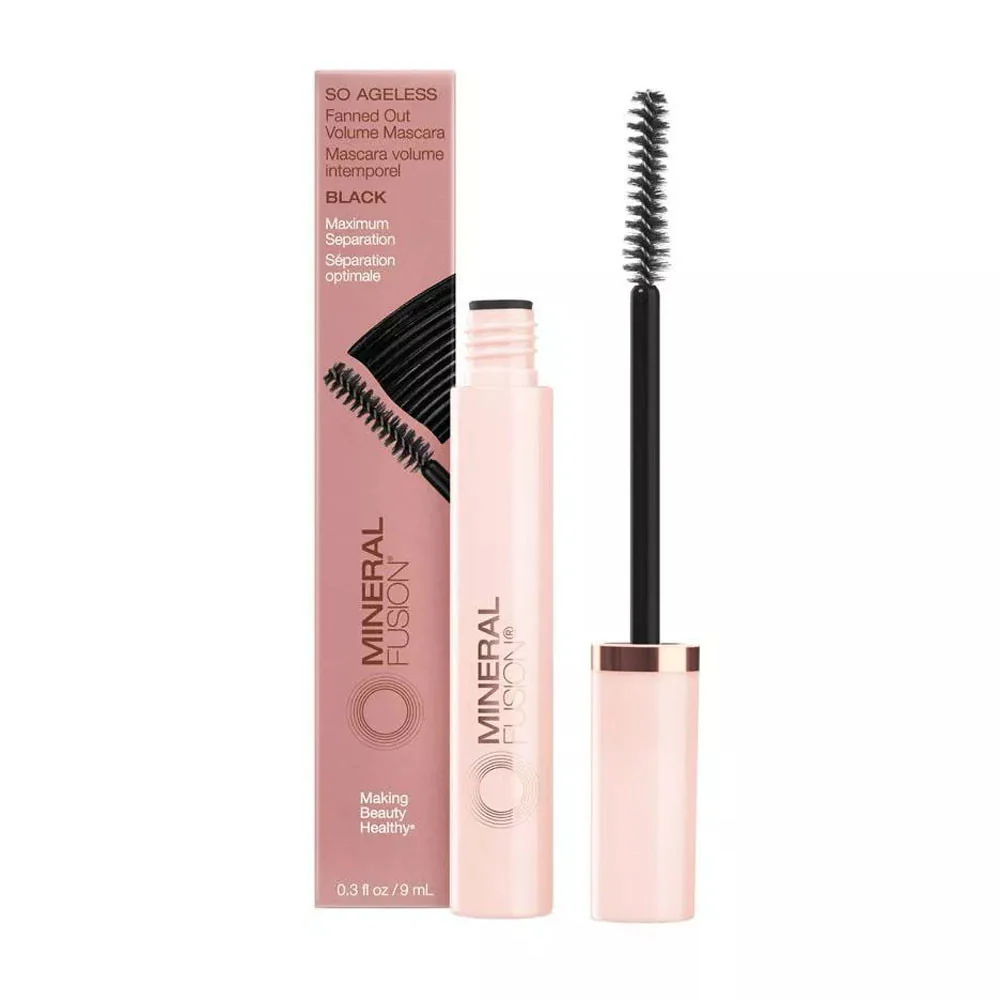 Pure Mineral Fusion So Ageless Fanned Out Volume Mascara Black 0.3 0z Organic