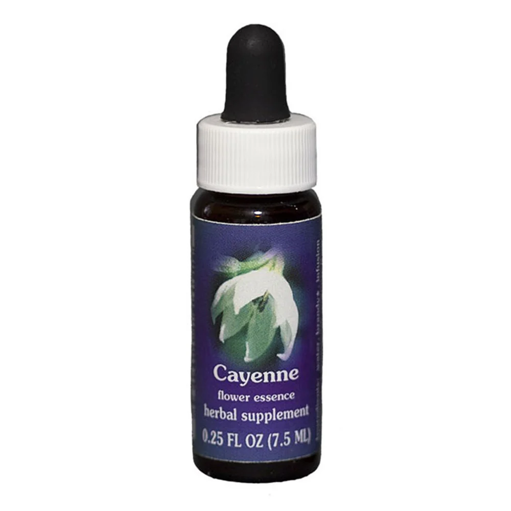 Unique Flower Essence Cayenne Herbal Supplement Dropper 0.25 Oz Sustainable