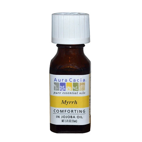 Functional Aura Cacia Aromatherapy Precious Essentials Oil Myrrh With Jojoba - 0.5 Oz Premium Material