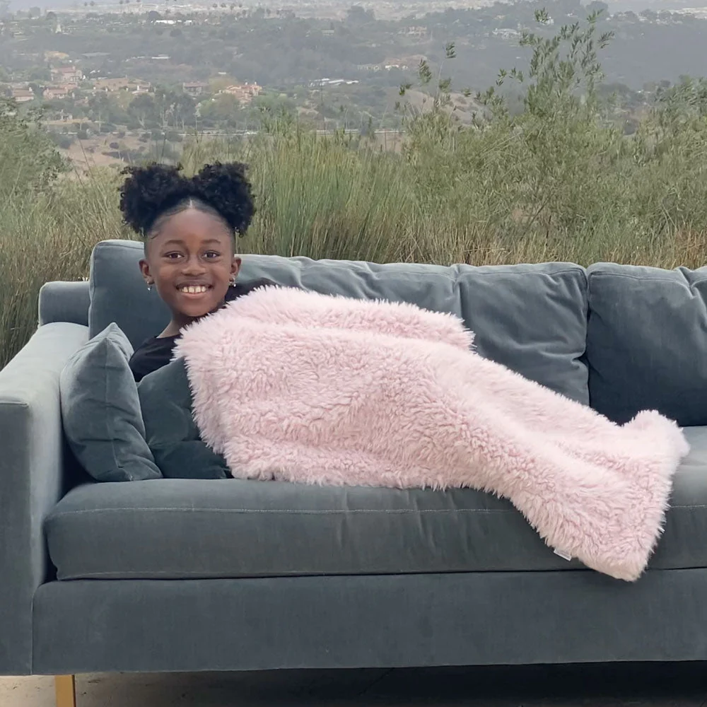 Top-Quality Angel Plush Blanket Little - Dusty Pink Proven