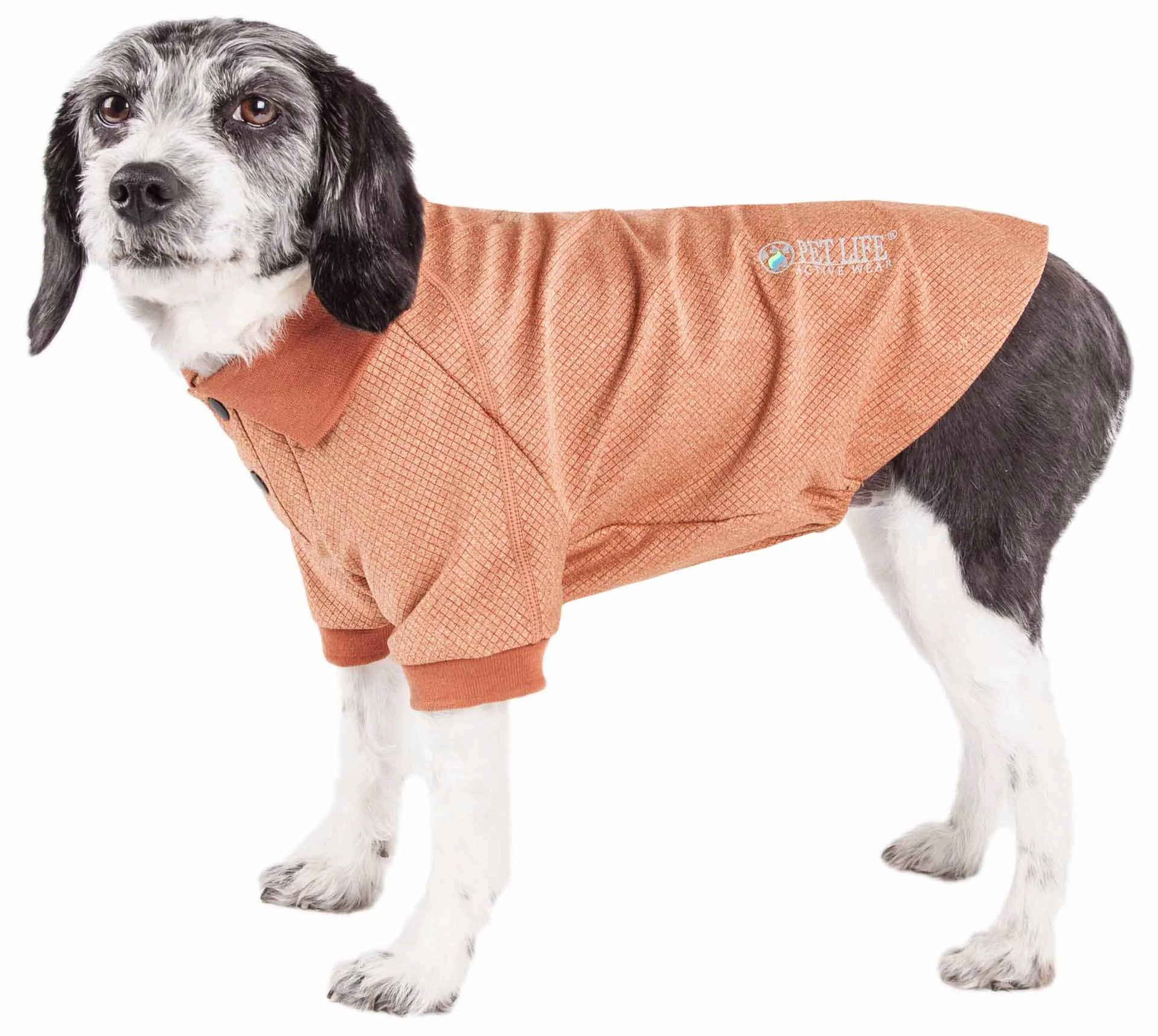 Efficient Pet Life Active 'Fur-Flexed' Relax-Stretch Wick-Proof Performance Dog Polo T-Shirt Dependable