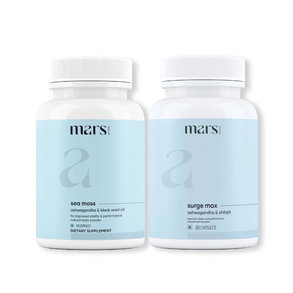 Elegant Power Surge Combo Natural Ashwagandha Natural Sea Moss Capsules Premium Material