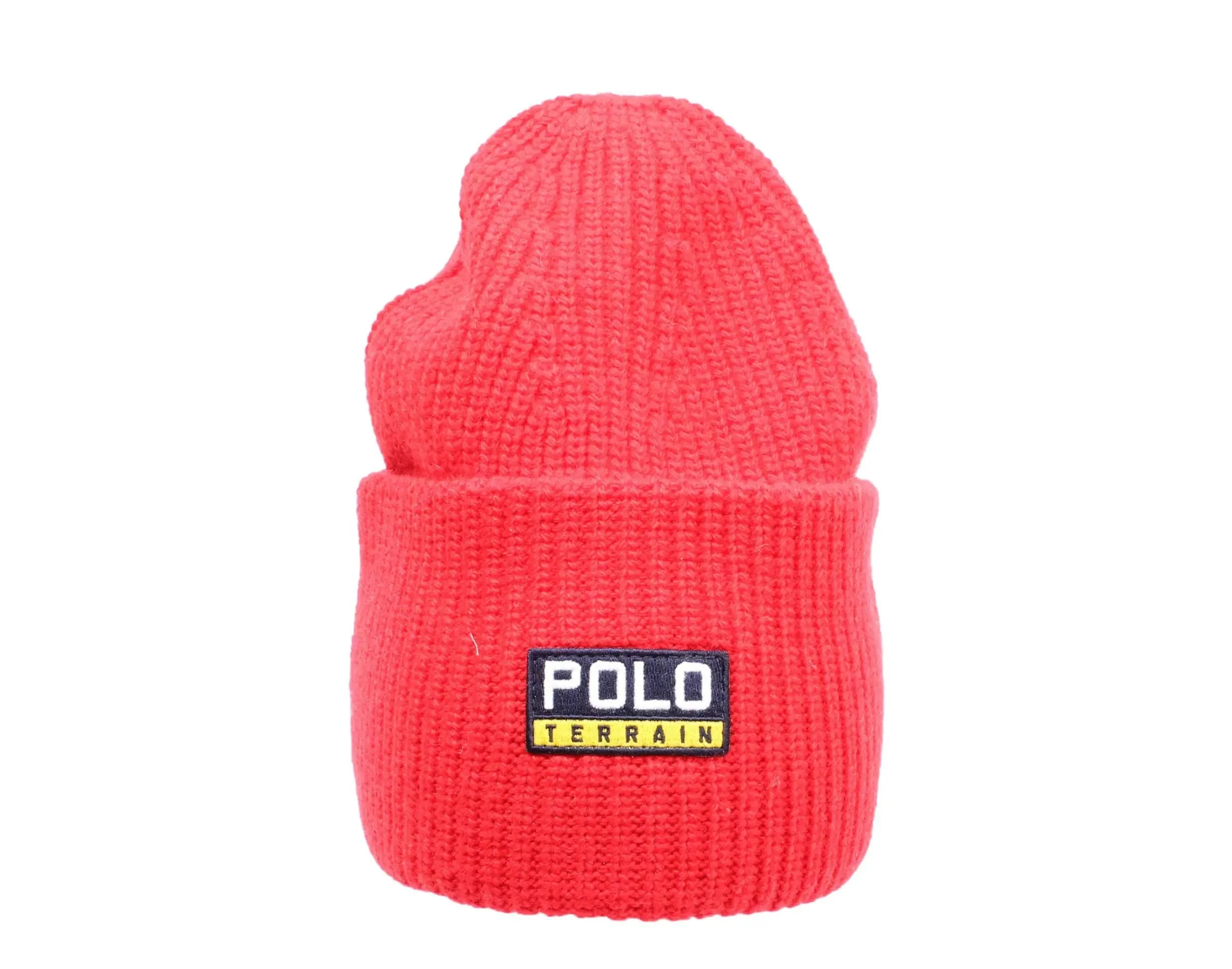 Versatile Polo Ralph Lauren Terrain Knit Cuffed Beanie Hat Red Durable
